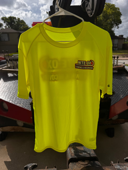 Nite Ox Towing Badger B-Core T Shirt Lime Green