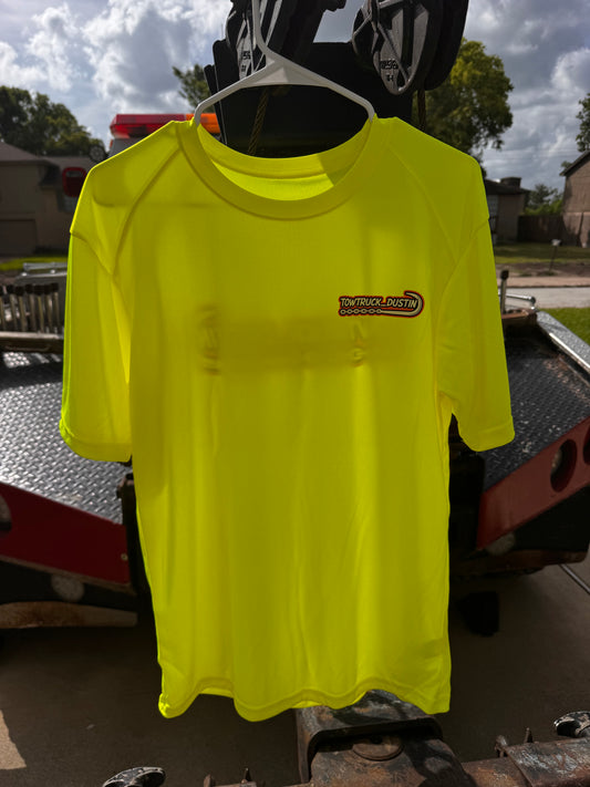 Tow Truck Dustin Badger B-Core T Shirt Lime Green